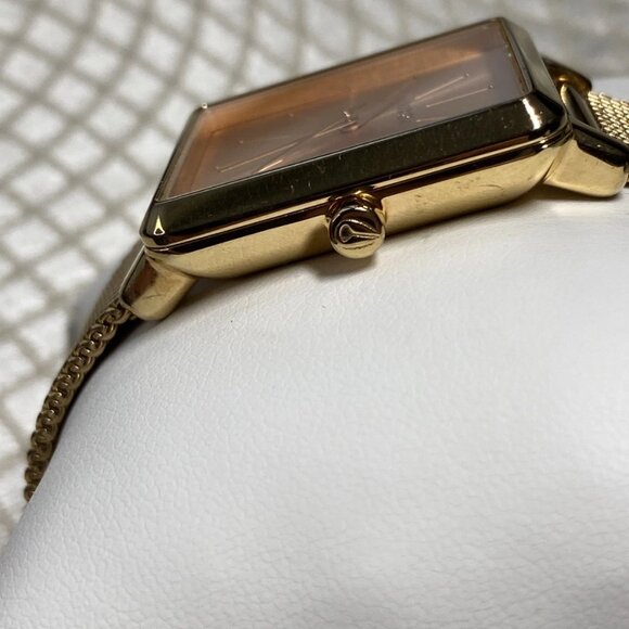 Nixon K Squared Exponential Gold Tone Quartz Watch Japan Movement c. 2010s - Picture 7 of 12